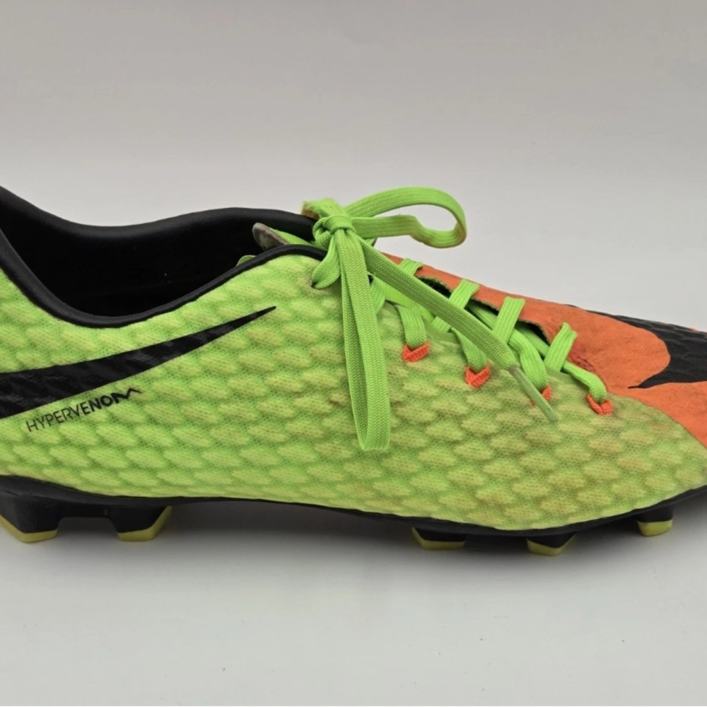 Nike Hypervenom Cleats in Green and Orange
